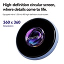 Beambox Niji E-Badge – 1.53" HD IPS Touch Screen Customizable Wearable Display