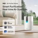 DREO HEPA Air Purifier for Large Rooms up to 82㎡, Smart Air Purifier with PM2.5 Display & 3-Stage Filtration | 605S / DR-HAP005S |