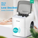 Hicon Smart Ice Maker Machine – 2L Water Tank, 105W, Adjustable Ice Cube Size, Fast & Quiet Operation | HZB-16AL |