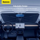 Baseus Car Windshield Sun Shade Umbrella – 131×69cm, Double-Layer UV Protection, Foldable Design | BS-CN008 |