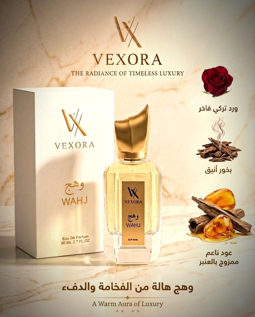 VEXORA Eau De Parfum – 80mL Premium Fragrance Collection (WAHJ / LEEN / ATHAR) | Long-Lasting Scent |
