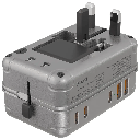Levelo Roamiversal 2400W Travel Adapter – Universal Plug with 35W PD, 3× USB-C & 2× USB-A | LVLROAMI35WTAASL |
