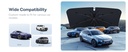 Baseus Car Sun Shade Umbrella – 141 × 75cm Large Foldable Front Windshield Sunshade with Anti-UV & Heat Protection | BS-CN013 |