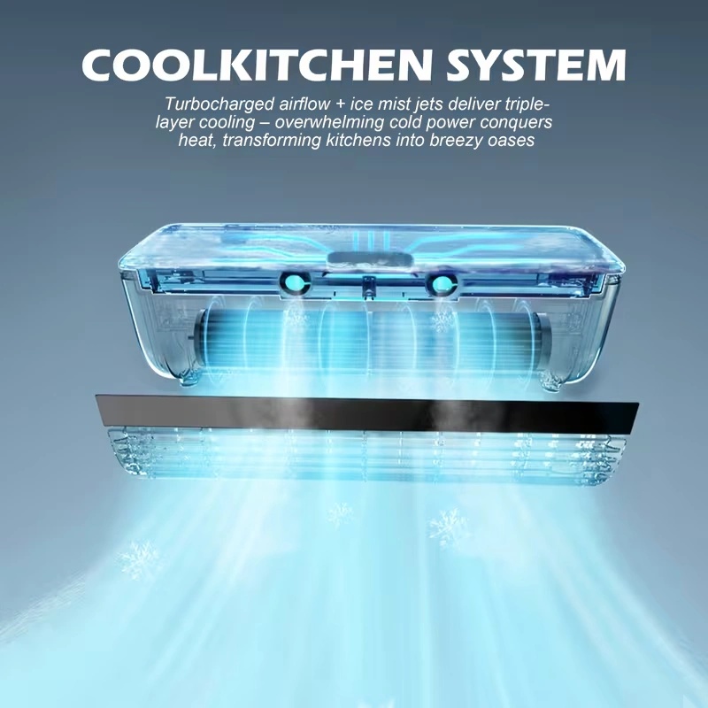 Air Cooling Mist Fan with Ice Mist Cooling, 6000mAh Battery & 3-Speed Control | E868 |