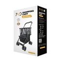 7MD Shopping Cart Foldable Utility Trolley with Multi-Storage Basket Lightweight Rolling Design for Grocery and Daily Shopping - Easy Mobility and Compact Storage | 7MD48825 |