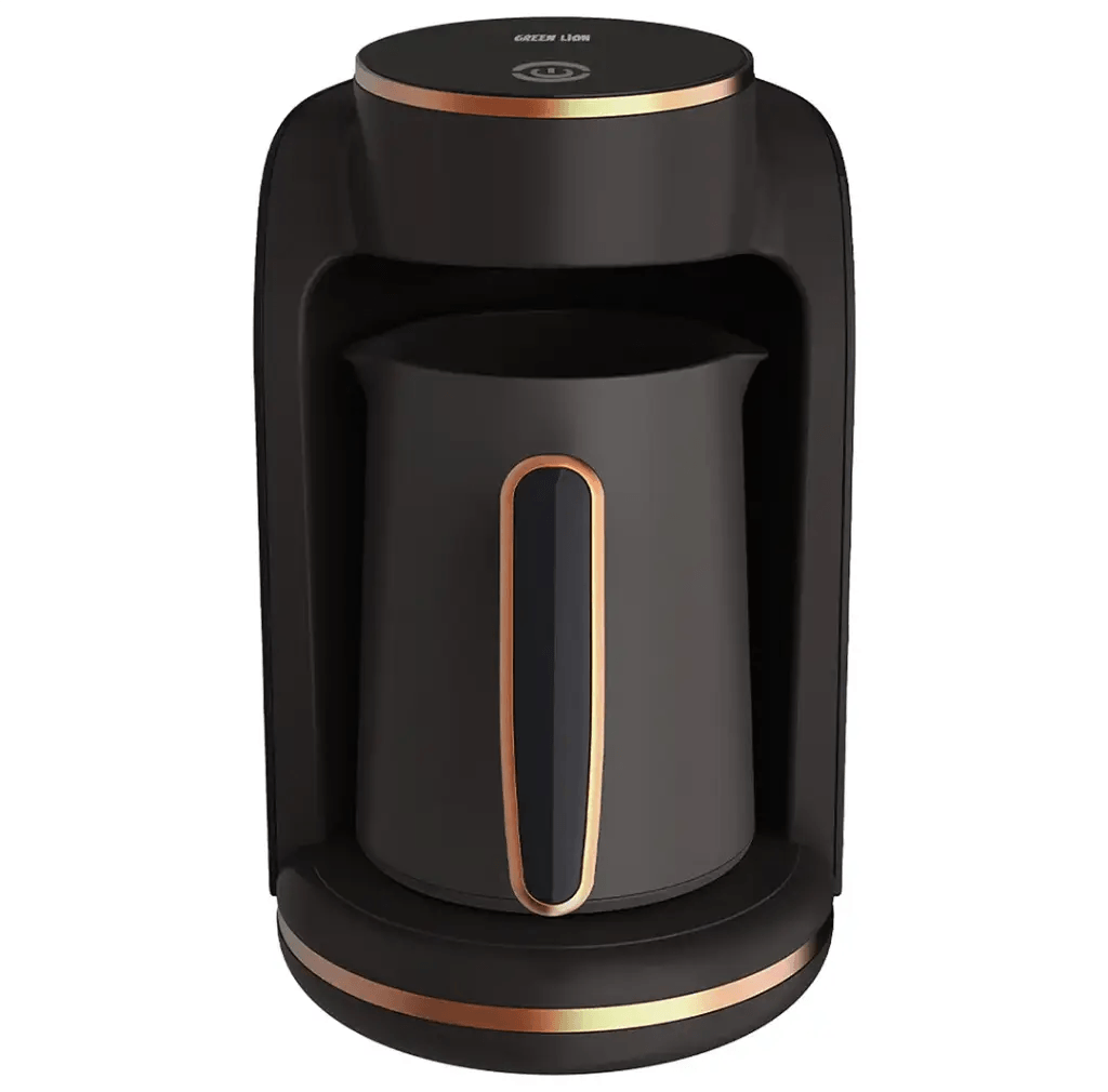 Green Lion Mazaj Turkish Coffee Maker 600W 250mL Capacity 5-Cup One-Touch Brewing - Fast Brewing with Auto Shut-Off and Overflow Protection | GNMZTUCOFFBK |