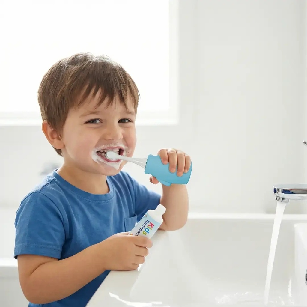 Porodo Totlo Kids' Electric Silicone Toothbrush 450mAh Battery IPX7 Waterproof Sonic Vibration USB Rechargeable - Soft U-Shaped Toothbrush for Gentle Kids' Oral Care | PDLFSTZ2U |