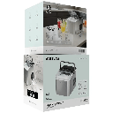 Green Lion Instant Ice Mate Ice Maker 1.3L Water Tank 10KG Daily Ice Production Self-Cleaning - Bullet Ice Machine with Touch Control | GNICEC7MKEGY |