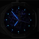 GEYA G-MAX Series Automatic Mechanical Watch Stainless Steel Skeleton Dial Sapphire Crystal Waterproof Luminous Men's Watch
