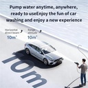 Foldable Cordless Lithium Car Pressure Washer with 6 Spray Modes, 1MPa Pressure, USB-C Rechargeable & Multi-Water Source Design | X9 |
