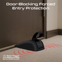 Promate High-Sensitivity Portable Door Stopper Alarm with 80–120dB Siren, Dual Sensitivity Modes & Window/Door Protection | DoorShield |