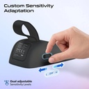 Promate High-Sensitivity Portable Door Stopper Alarm with 80–120dB Siren, Dual Sensitivity Modes & Window/Door Protection | DoorShield |
