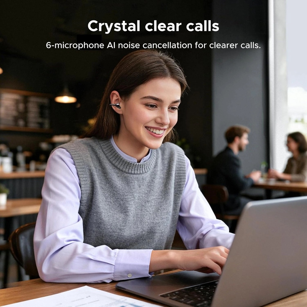 UGREEN ClipBuds Pro Wireless Open-Ear Earbuds with Bluetooth 6.0, Hi-Res Audio, 32 Hours Playtime, 6 Microphones & Adaptive Noise Cancelling - Open Clip-On Earphones | WS218 / 85185 |
