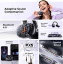 UGREEN ClipBuds Pro Wireless Open-Ear Earbuds with Bluetooth 6.0, Hi-Res Audio, 32 Hours Playtime, 6 Microphones & Adaptive Noise Cancelling - Open Clip-On Earphones | WS218 / 85185 |