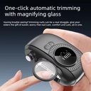 Multi-Function Electric Nail Clipper with Nail Grinder, Magnifier, Dual Speeds, LED Light, HD Display & USB-C Charging - Professional Manicure & Pedicure Kit | S11 |
