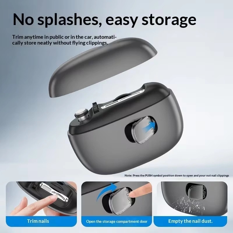 Multi-Function Electric Nail Clipper with Nail Grinder, Magnifier, Dual Speeds, LED Light, HD Display & USB-C Charging - Professional Manicure & Pedicure Kit | S11 |