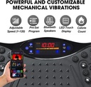 Fitness Vibration Plate with 200W Motor, 120 Speed Levels, Bluetooth Speaker, Remote Control & Balance Resistance Bands | S01 |