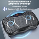 Fitness Vibration Plate with 200W Motor, 120 Speed Levels, Bluetooth Speaker, Remote Control & Balance Resistance Bands | S01 |