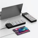 Porodo 3000W | 7AC Universal Power Strip with 6 USB Ports (4C + 2A) | PDFWCH099GY |