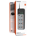 Porodo 3000W | 7AC Universal Power Strip with 6 USB Ports (4C + 2A) | PDFWCH099GY |