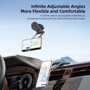 Vyvylabs M02 MagSpin Foldable Magnetic Car Mount, 360° Rotation, PC + Zinc Alloy, Adhesive Installation | VJZX-BK |