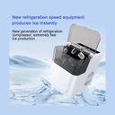 TOBi Automatic Ice Maker, 12kg/24H Ice Production, 1.6L Water Tank, 500g Ice Basket, 2 Ice Sizes, 6–8 Minute Cycle | TB-966 |