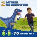 Remote Control Dinosaur Toy, Realistic Inflatable Walking Dinosaur, 2.4GHz Remote, 360° Rotation, Forward & Backward Movement, Rechargeable | NY070 |