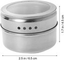 Magnetic Spice Rack Stainless Steel Magnetic Multi-Purpose Spice Storage