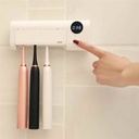 UV Toothbrush Sterilizer Toothpaste Dispenser Wall Mounted Toothbrush Toothpaste Holder
