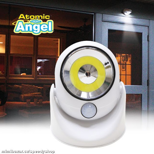 Official As Seen On TV Atomic Light Angel Cordless Motion Activated LED Light by BulbHead, Swivels 360-Degrees & Pivots, Shining 460 Lumens (Atomic ...