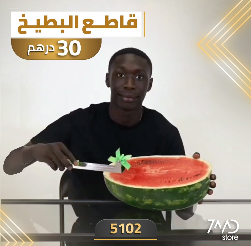 Stainless Steel Watermelon Slicer with Automatic Cube Cutter Measuring Scale - Windmill Fruit Cutter & Melon Baller Kitchen Tool | LPT1859 |