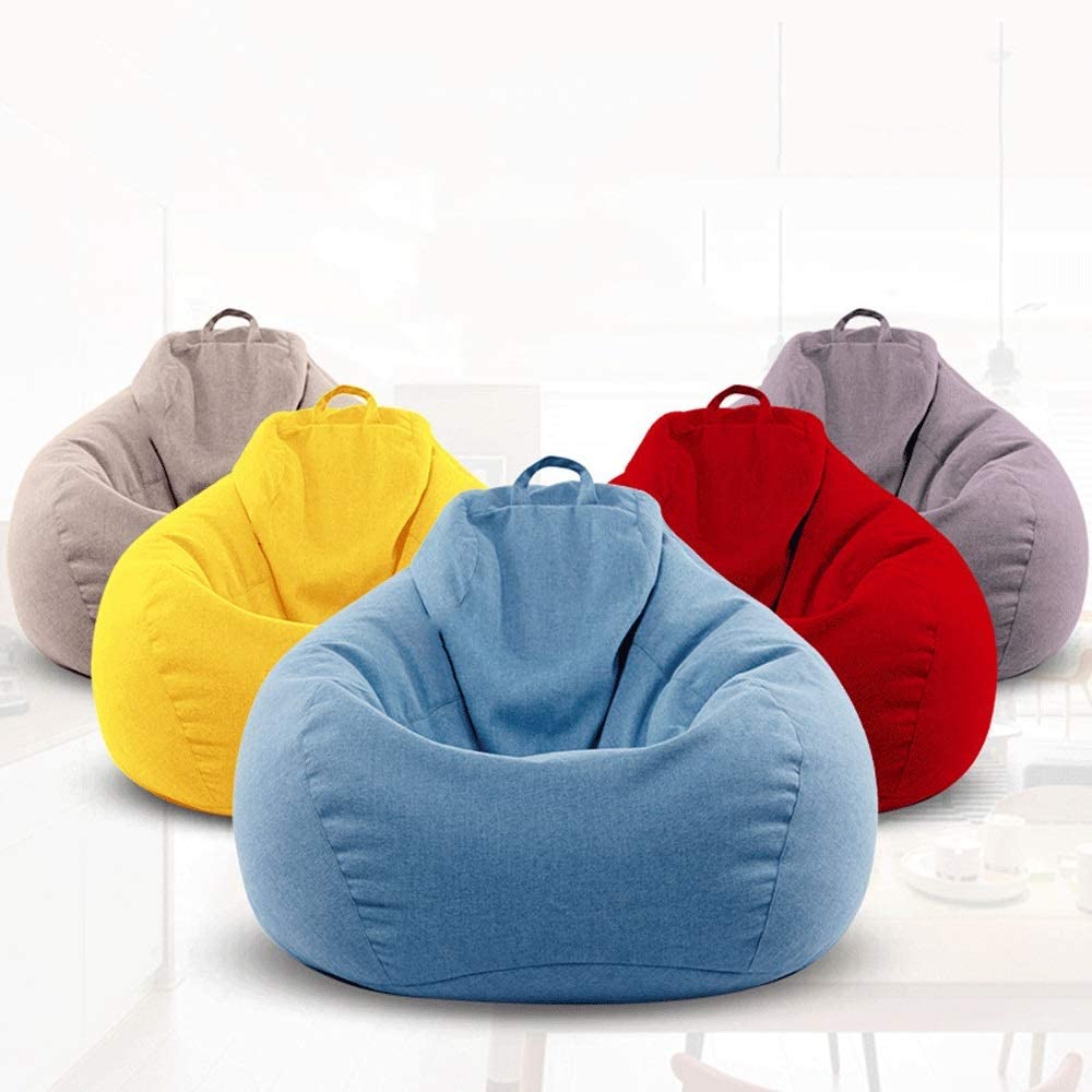 Luckysac super large bean bag couch EPP single bedroom balcony blue & grey...
