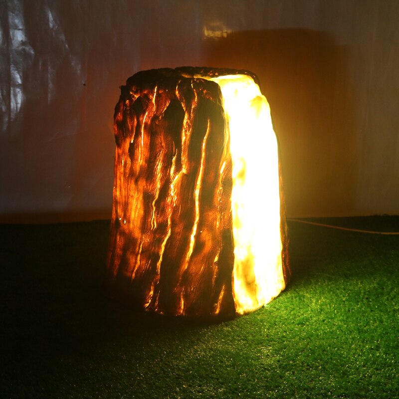 Creative Imitation Wooden Lawn Lamp Villa Garden Park