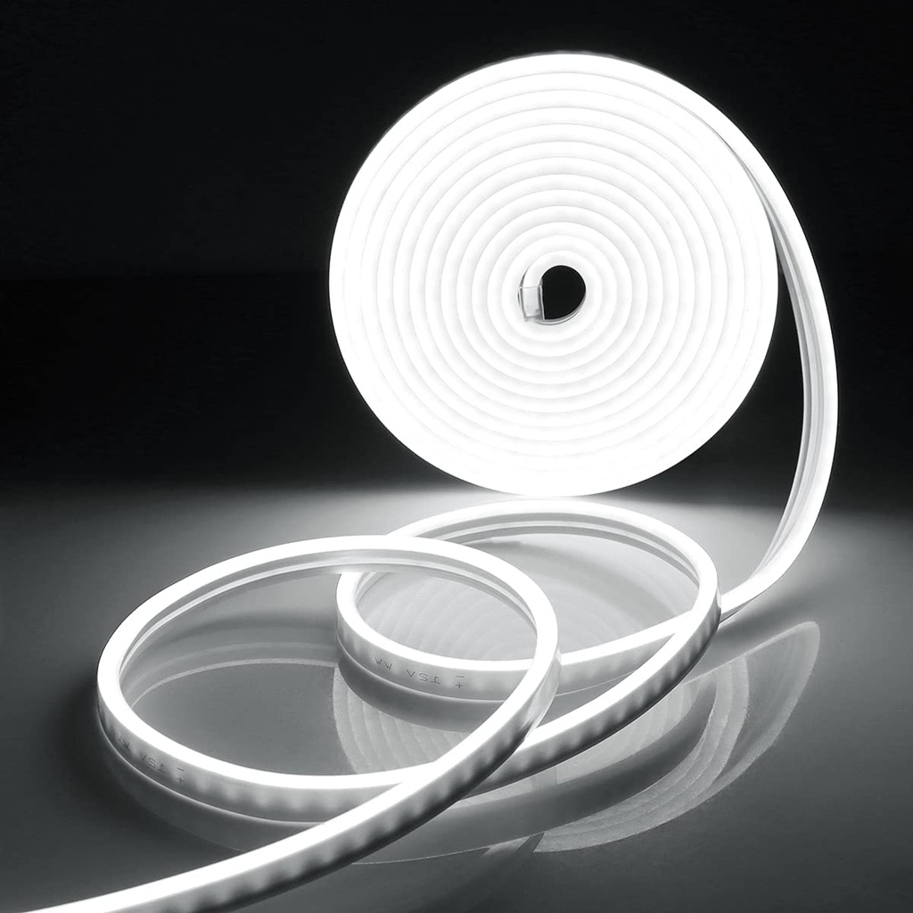 Silicone Neon Flex Waterproof | IP65 - IP67 | LED Flexible Strip | LED | Light Tube | 5 | METER - WHITE