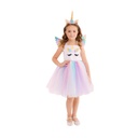 Unicorn Cosplay Costume For Toddler Girls Dress Rainbow Dance Costume with Headband