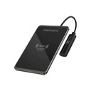 Promate | AuraCard-15W | 15W Fast Charging Slim Metallic Wireless Charger