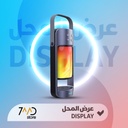 🚨 منتج مستخدم للعرض 🚨 سماعة بلوتوث محمولة – 3 في 1 مع مصباح LED، شاحن لاسلكي وتصميم فانوس اللهب من Flame Alpha