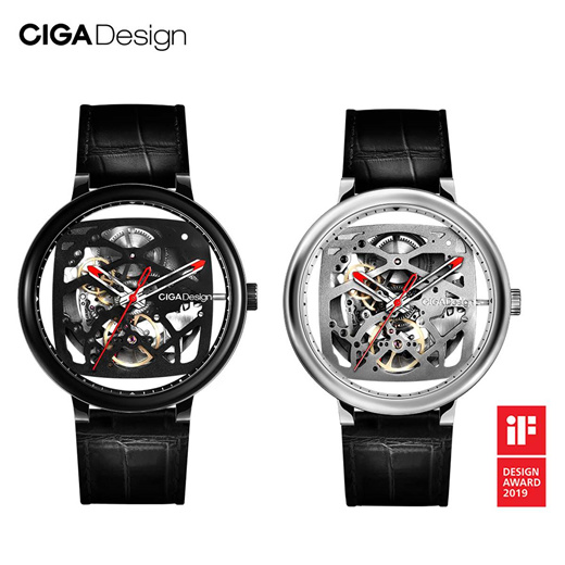 XIAOMI CIGA Design Creative Leather Strap Automatic Mechanical Round Shape Z021