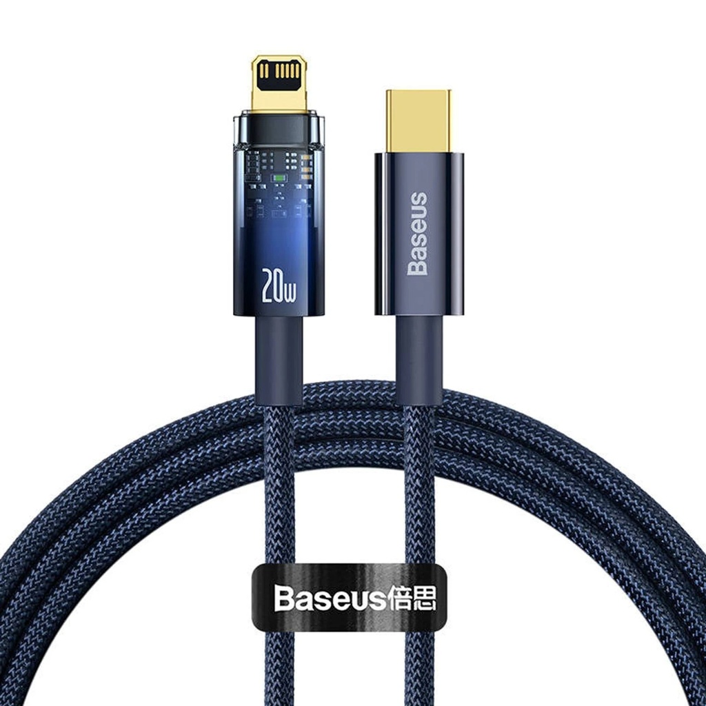 BASEUS CABLE EXPLORER SERIES AUTO POWER-OFF TYPE-C TO LIGHTNING 20W 1 Meter | CATS000001/3 |