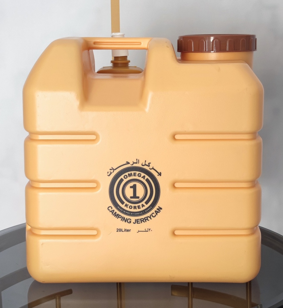 Omega Portable Water Gallon With Tap & Soap Bottle For Outdoor Camping Trips | 20 Liters |