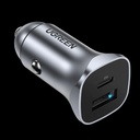 UGREEN ALL METAL DUAL PORT 20W FAST CAR CHARGER |30780B|