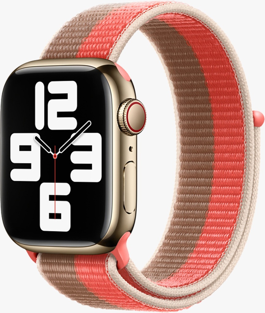 GREEN | 44 / 45MM | STRONG WOVER NYLON APPLE WATCH STRAP | GNNSWS45BKGY |