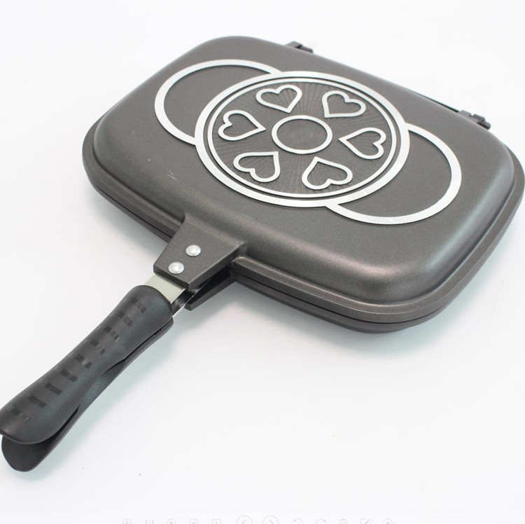 HUOCHU ORIGINAL DIE CASTING DOUBLE GRILL PAN 36cm