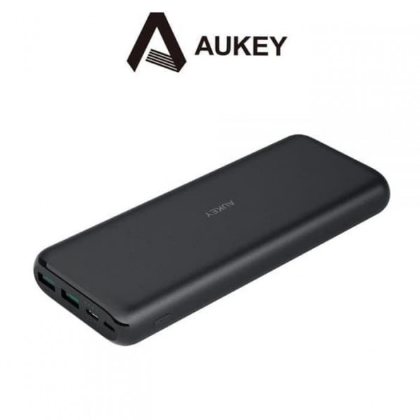 Aukey PB-XN20 20000mAh Type C Ultra Slim Power Bank with USB C Fast Charging 5V 3A