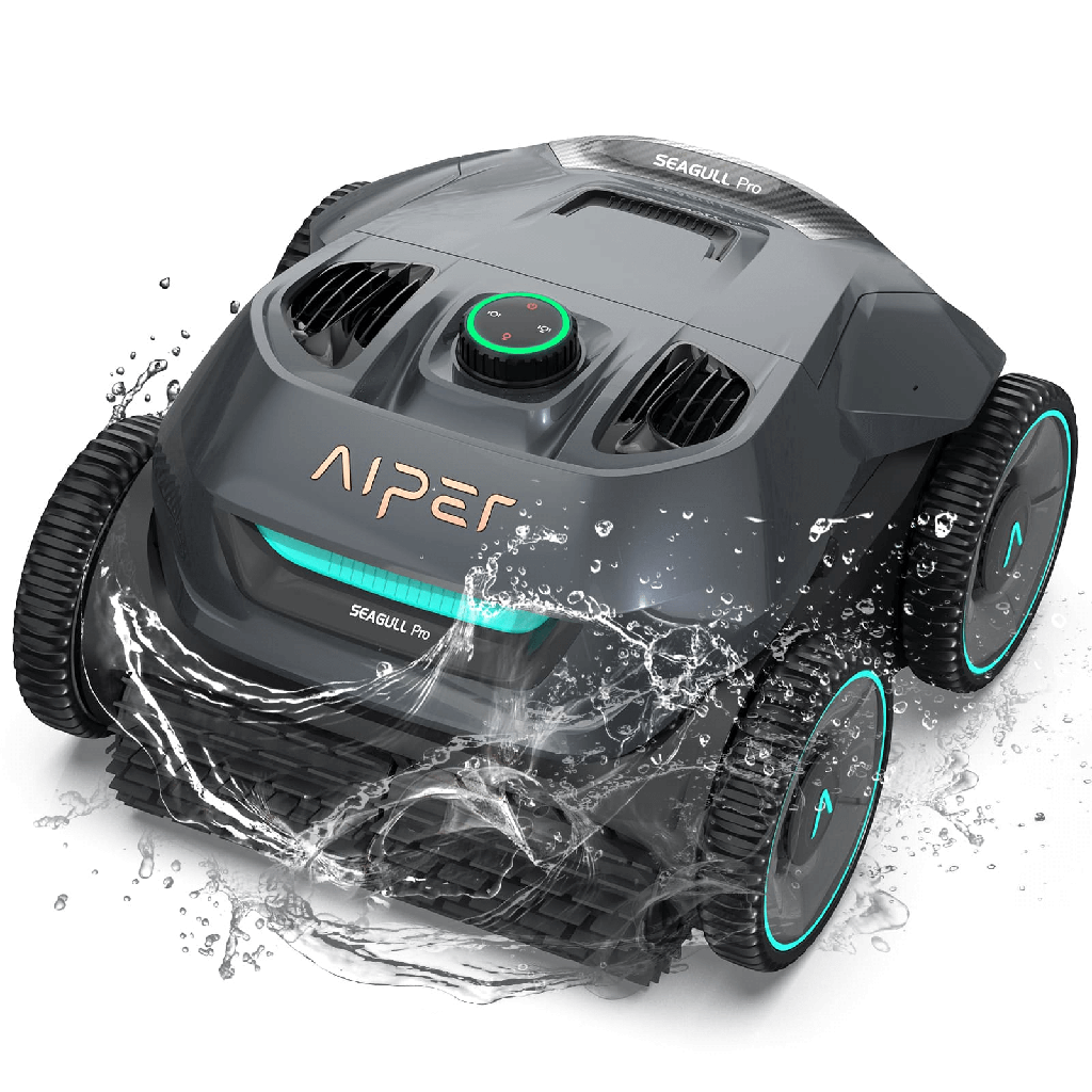 Aiper Seagull Pro Cordless Robotic Pool Cleaner | 3 Cleaning Modes | Long-Lasting Battery | Powerful Suction | Wide Area Coverage | Quick Charging |