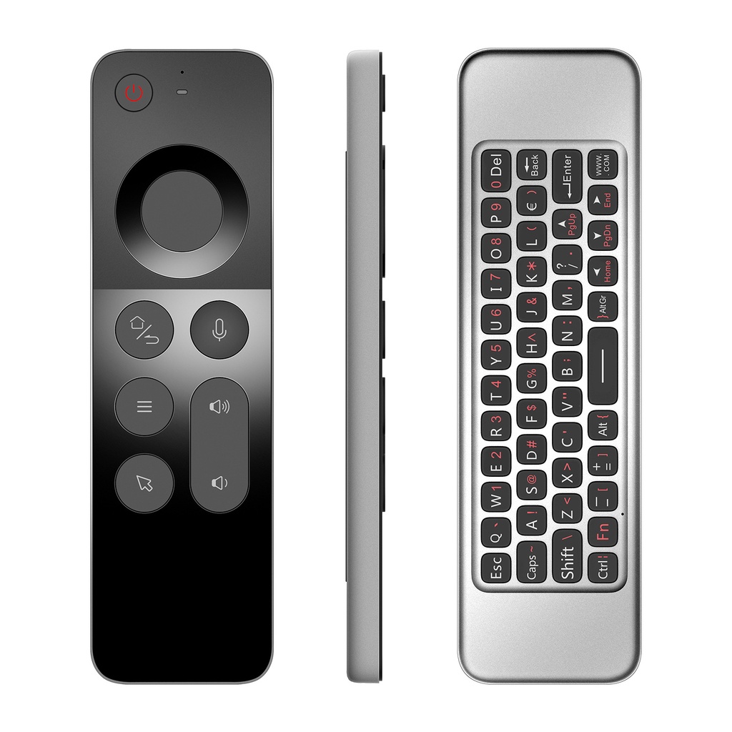 Remote Control W3 2.4G Wireless Air Mouse | Smart Voice  | Ultra-Thin Design | Mini Keyboard | Compatible With Smart TV / Tablet / TV Box / PC / Projectors |