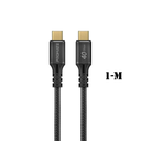 كابل شحن فائق السرعة بقدرة 240 واط ‏تايب سي إلى تايب سي من بروميت | PowerBolt240-1M |