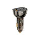 شاحن سيارة شفاف متعدد المنافذ بقدرة 80 واط مع دعم QC 3.0 وPower Delivery من بروميت | TransDrive-80W |