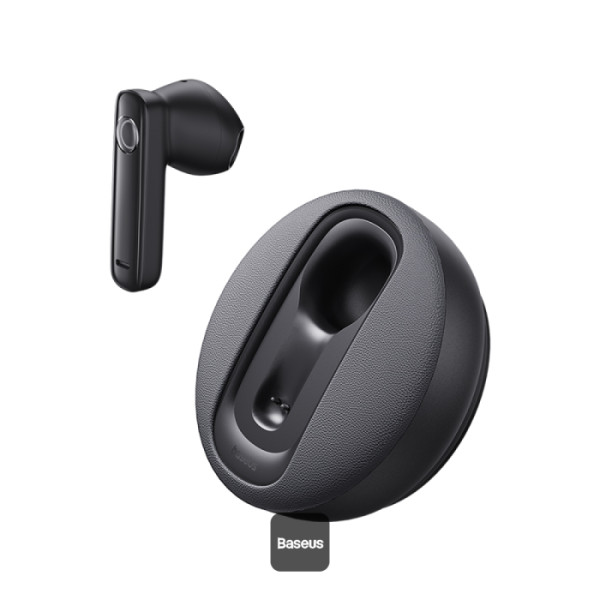 Baseus Dual-Mic Noise Cancellation Solar Charging Single Ear Wireless Earphone for Car - Black | CM10 |