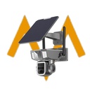 7MD Camera Solar Triple Lens Linkage Camera 10x Zoom with Dual Network (4G + WiFi) Model:7MD2430
